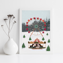 Load image into Gallery viewer, Carnival Carousel Christmas Art Print
