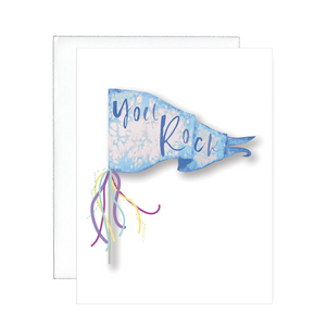 You Rock Pennant Greeting Card