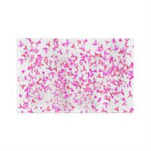 Load image into Gallery viewer, Pink Flowers Microfiber Tea Towel
