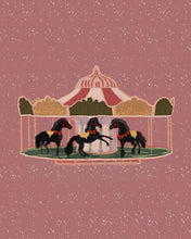 Load image into Gallery viewer, Christmas Carousel Pink Art Print
