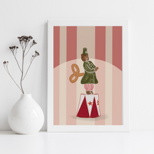 Load image into Gallery viewer, Christmas Carnival Bear Art Print
