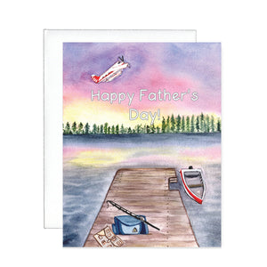 Fathers Day Dock Greeting Card