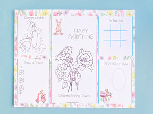 Easter Kids Coloring Placemats - 25 sheets