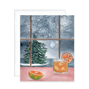 Whiskey Christmas Greeting Card